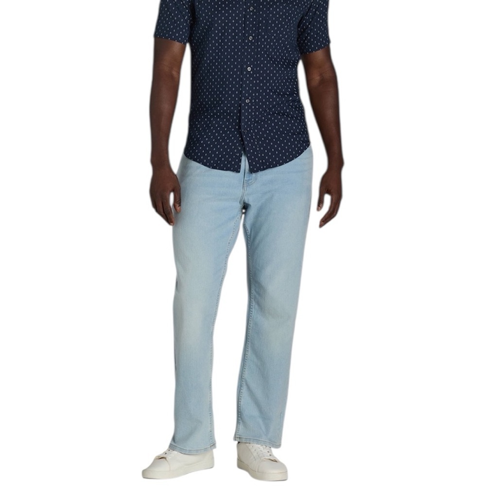 NEW George Men’s Light Wash Bootcut Stretch Jeans Midrise Regular & Big Man Size